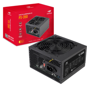 FONTE ATX 350W PS-350BK PRETA C3TECH S/CABO